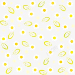 黄色小清新花瓣背景素材