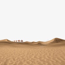 沙漠里的骆驼图素材