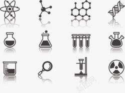 生命科学化学器材设备图标高清图片