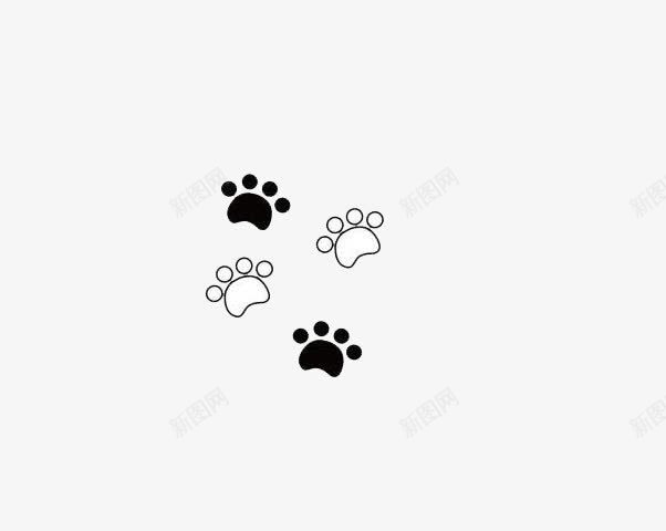 两个爪子两个爪子白色动物png免抠素材_88icon https://88icon.com 免费素材 卡通 猫脚印