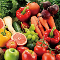 蔬菜水果一堆新鲜素材
