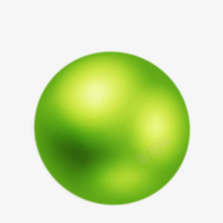 创意绿色质感五彩球矢量图素材