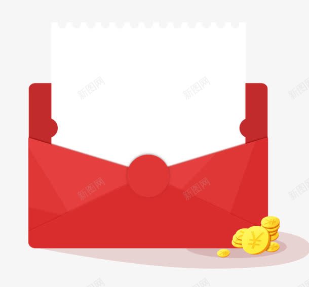 装着支票的红包png免抠素材_88icon https://88icon.com 免费png红包下载 免费优惠促销海报 红包 红包下载 红色 银子