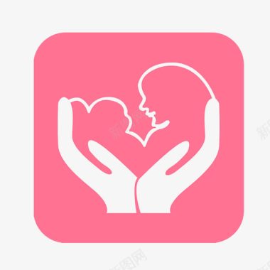 新生儿方巾关爱母婴图标图标