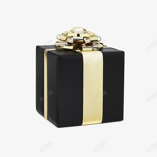 高档金色丝带黑色礼盒png免抠素材_88icon https://88icon.com 丝带 礼盒 精致 节庆 豪华大礼 送礼 金色 高端 黑金