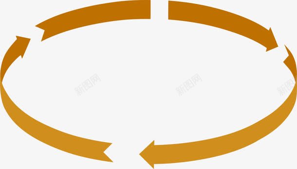 咖啡色箭头圆圈图标图标