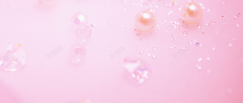 珠宝粉色珍珠淘宝海报背景背景