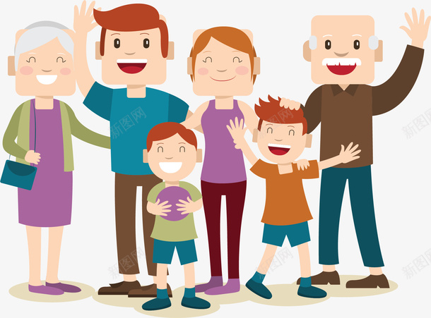 和睦家庭的全家福png免抠素材_88icon https://88icon.com 三代人 三代同堂 全家福 全家福合影室内 全家福照片 和睦家庭 幸福一家 我的家人 温馨全家福 矢量png