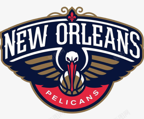 钻石字母NBA新奥尔良鹈鹕队标志图标图标