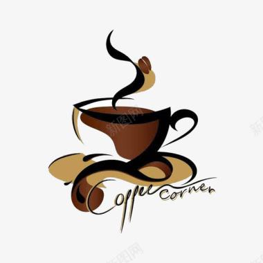 创意咖啡杯咖啡厅logo图标图标