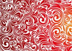 欧式宫廷壁画红色欧式底纹矢量图高清图片