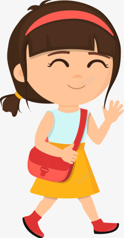 微笑的小女孩素材