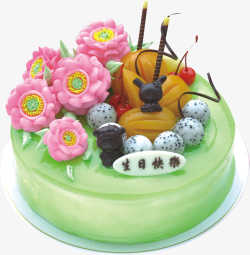 火龙果装饰设计矢量浓情蜜意水果蛋糕高清图片