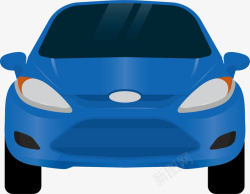 福特车正面蓝色卡通风格福特高清图片