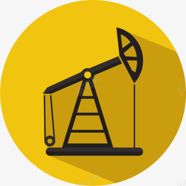平台扁平化石油行业图标图标