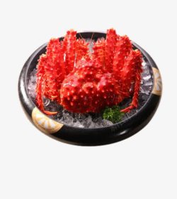 海鲜绿色食品冷冻鲜活冻帝王蟹高清图片