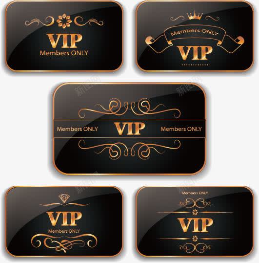 会员卡png免抠素材_88icon https://88icon.com VIP贵宾卡 创意VIP卡设计 欧式花纹