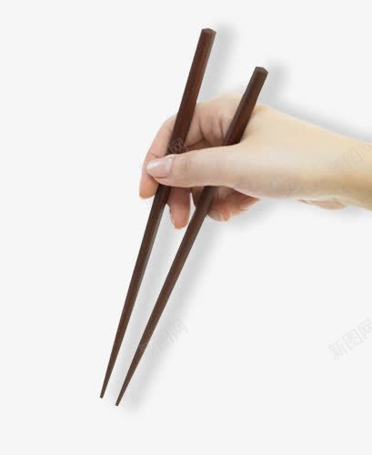 拿着筷子的手png免抠素材_88icon https://88icon.com 筷子