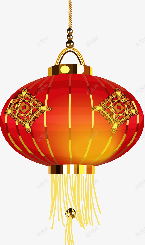 红色中国风春节灯笼png免抠素材_88icon https://88icon.com 新年 新年快乐 新年灯笼 春节 春节快乐 红色灯笼