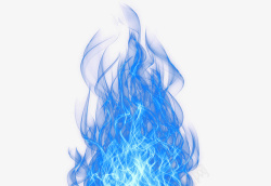 创意蓝色火光火焰素材