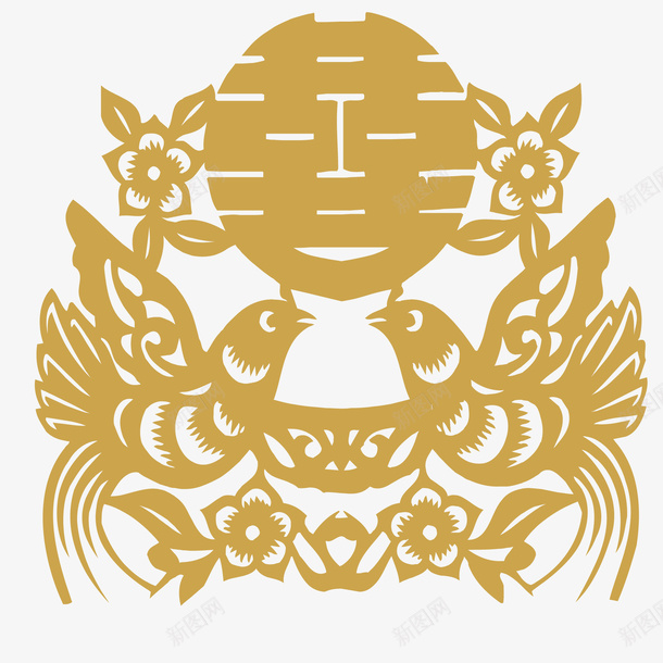 国庆结婚喜字两只小鸟剪纸免png免抠素材_88icon https://88icon.com 两只小鸟 剪纸矢量免扣图 双喜 喜字 国庆结婚 国庆结婚喜字两只小鸟剪纸矢量免扣图免费下载 黄色双喜