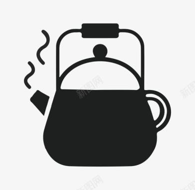 风筝节插图图标茶壶图案图标图标