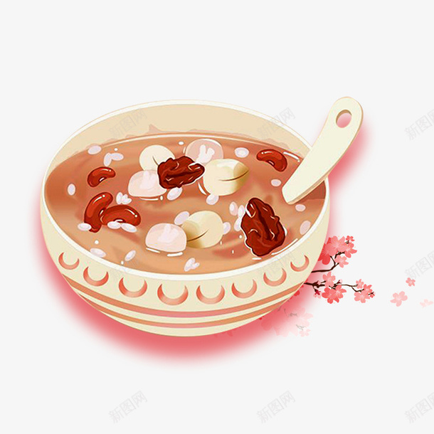 灰色八宝粥美食元素psd免抠素材_88icon https://88icon.com 八宝粥 勺子 渐变 灰色 美食 腊八粥 食物