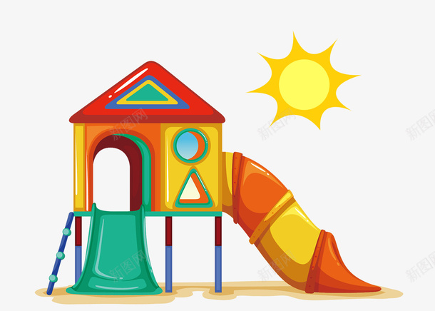 滑梯游乐园儿童节快乐卡通psd免抠素材_88icon https://88icon.com 儿童节日 六一促销 卡通 唯美 母婴 清新 滑梯 玩具