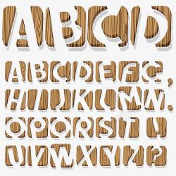 26个字母艺术字素材