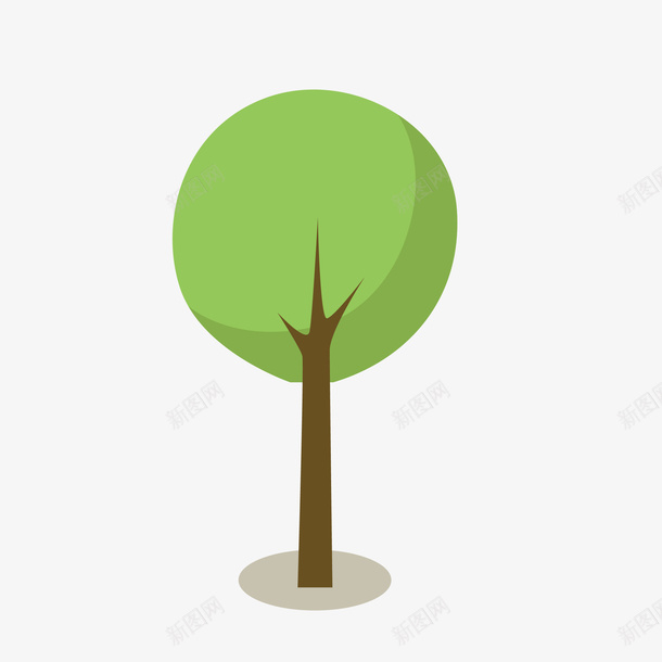 绿色圆形的树矢量图eps免抠素材_88icon https://88icon.com 春天 春天的树 春色的 树叶 树木 绿的树 绿色树木 矢量图