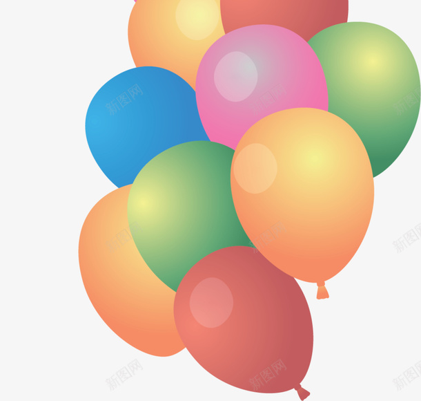 儿童节大串多彩气球png免抠素材_88icon https://88icon.com 儿童节 多彩气球 大串气球 漂浮的气球 童趣 美丽气球
