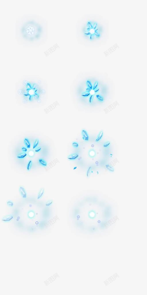 创意合成蓝色的雪花光效合成png免抠素材_88icon https://88icon.com 创意 合成 蓝色 雪花