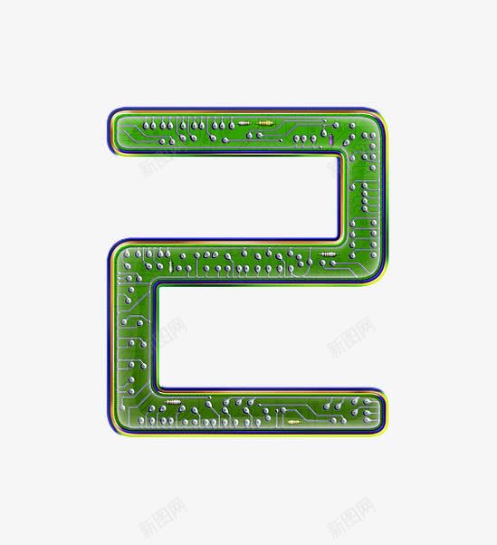 电路板字母数字2png免抠素材_88icon https://88icon.com 创意数字 工业风 接线图 电路板字母数字