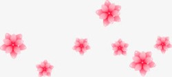 粉色花纹花朵边框素材