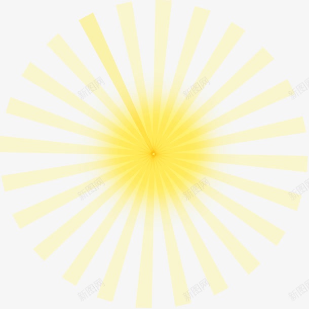 黄色放射光线效果元素png免抠素材_88icon https://88icon.com 免抠PNG 底纹 放射光线 效果元素 黄色