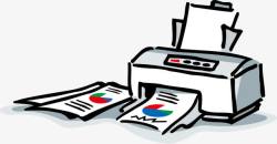 打印复印机卡通办公用品高清图片