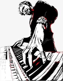 钢琴大赛海报爵士现代音乐会高清图片