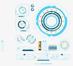炫酷科技潮流操作界面素材
