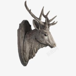 动物背景墙鹿头装饰高清图片