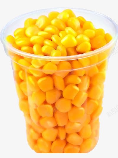 美味的玉米杯png免抠素材_88icon https://88icon.com 免扣素材 玉米粒 食物 黄色