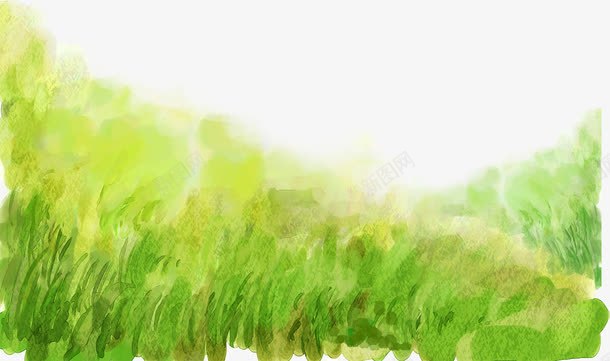 水彩草地风光美景png免抠素材_88icon https://88icon.com 水彩 美景 草地 风光