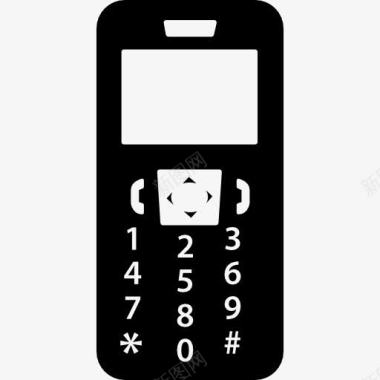 新年数字素材电话号码的按键图标图标