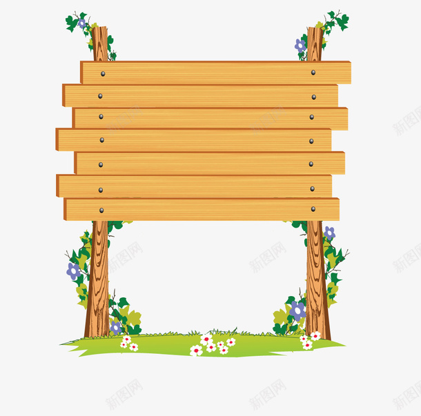 手绘景区草坪路标导视木头牌子png免抠素材_88icon https://88icon.com 导视 小花 手绘卡通 插画 景区草坪路标 木头指示牌 装饰 路标 边框