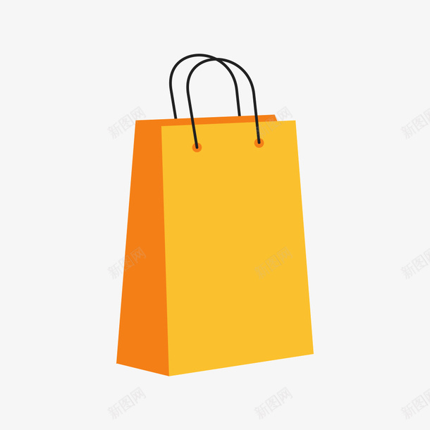 黄色购物袋卡通图png免抠素材_88icon https://88icon.com 卡通 商品袋 手提袋 购物 购物袋 黄色纸袋