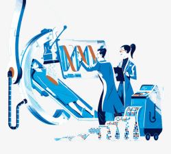 研究人类的DNA素材