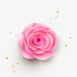 立体玫瑰韩式美容美妆立体玫瑰花花卉高清图片