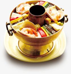 传统美食火锅鸳鸯锅素材