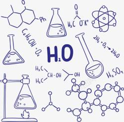 手绘化学元素矢量图素材