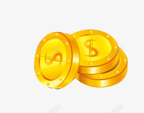 金币钱淘宝素材美元符号金币图标图标