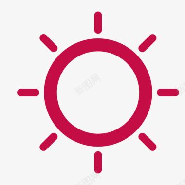 火红的太阳图标图标